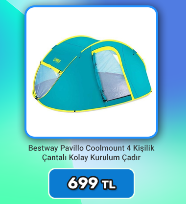 Bestway Pavillo Coolmount 4 Kişilik Çantalı Kolay Kurulum Çadır