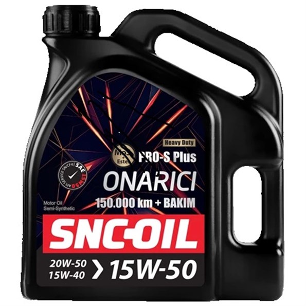 Snc Oil Pro S Plus Onarıcı Heavy Duty 15W-50 4lt 150.000 KM+