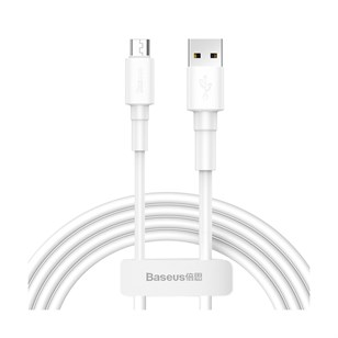 Baseus Mini White Micro USB 2.4A Şarj USB Kablosu 1 mt CAMSW-02