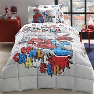 Özdilek Uyku Seti Tek Kişilik Spiderman Wall Gri