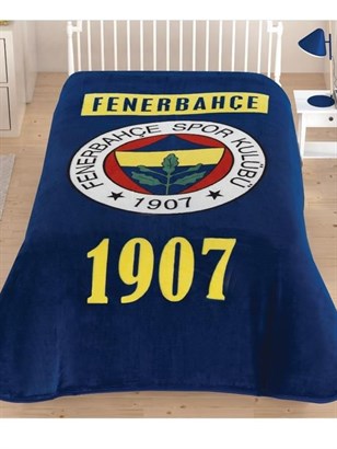 Taç Fenerbahçe Lisanslı Tek Kişilik Battaniye Klasik FB Logo